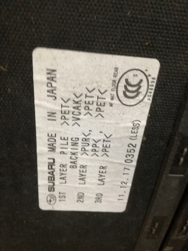 фото №6, Subaru xv 2011 - 2016 rok обшивка багажника dół