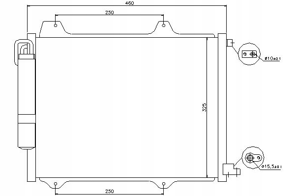 фото №13, Радиатор кондиционера subaru subaru justy 03-: 1.
