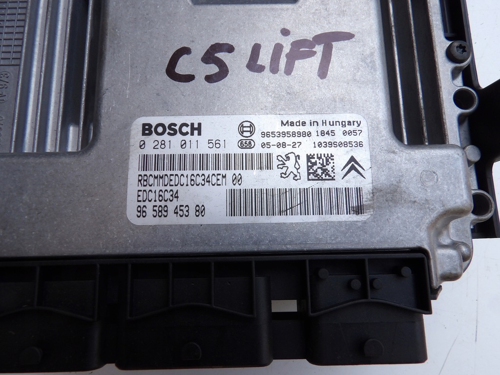 фото №4, Citroen c5 lift бортовой компьютер блок управления 0281011561