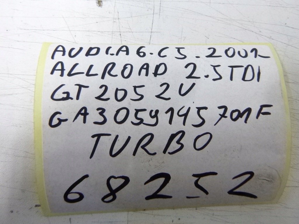 фото №7, Турбонагнітач audi a6 c5 2.5tdi 2001r.