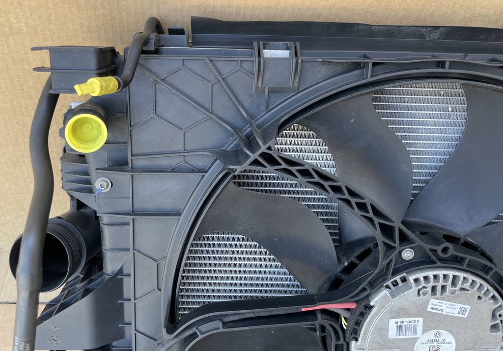 фото №9, Радіатор вентилятор vw t5 lift t6 multivan 2.0 tdi jak nowe комплект