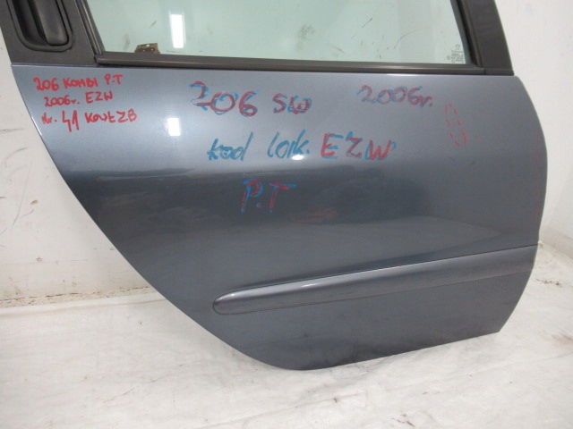 фото №2, Peugeot 206 sw дверь правое задние ezw