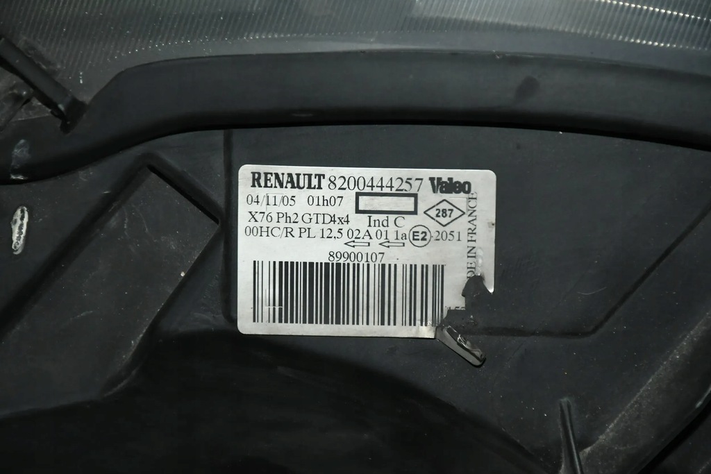 фото №3, Фара левый перед 8200444257 renault kangoo lift 4x4 03-08r