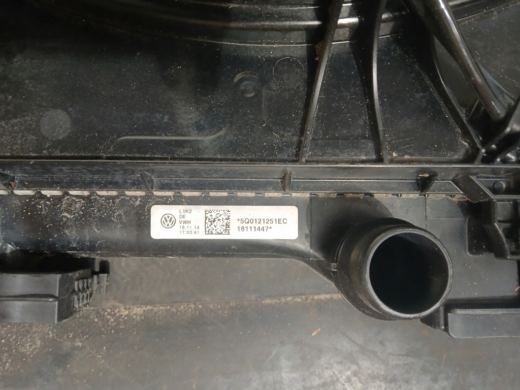 Радиатор воздуха интеркулер вентилятор комплект vw seat leon 3 audi в Украине