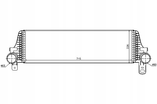 Nissens 96571 радиатор воздуха наддувочный Оригинал