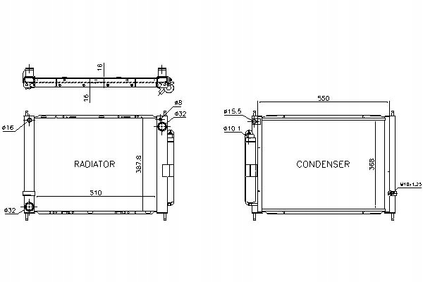 Купить Nissens радиатор воды renault clio grandtour 1.6