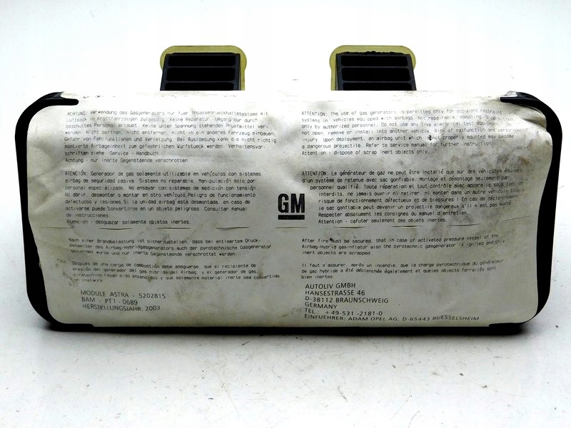 фото №1, 07/23 opel astra ii g подушка безпеки подушка повітряна пасажира