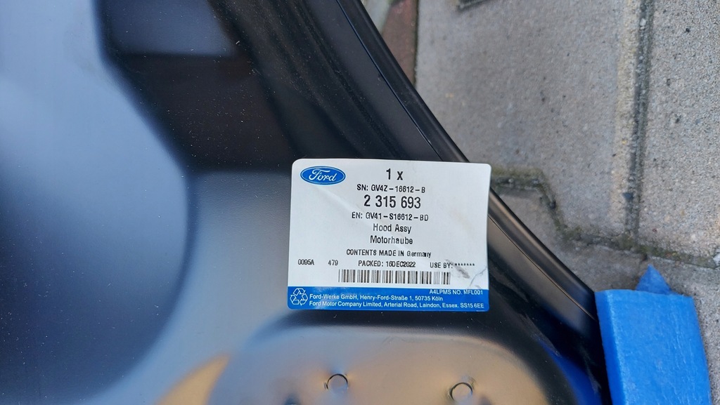 фото №5, Капот крышка двигателя ford kuga ii 2 mk2 12 13 14 15 escape usa 16 17