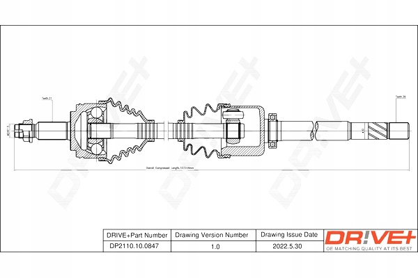 Приводной вал приводная renault master 10- p drive+ Цена