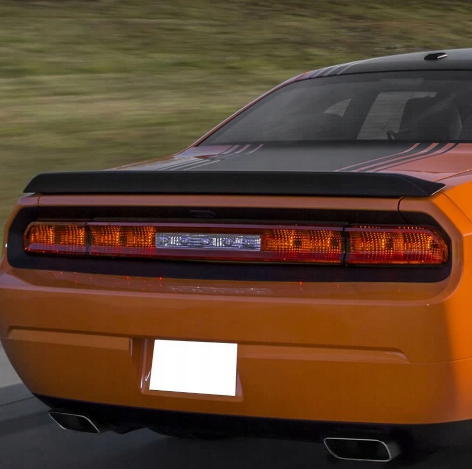 фото №8, Dodge challenger srt 08-21 srt плоский спойлер challenger чёрный блеск abs !!
