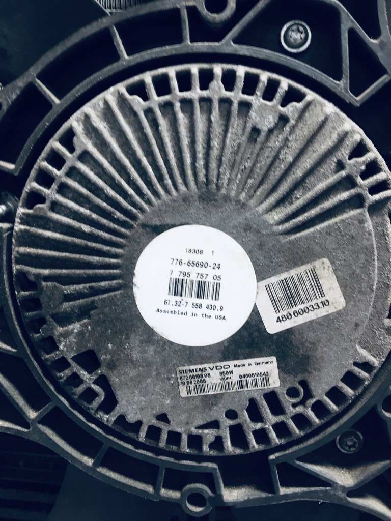 фото №8, Pas передний радиатор вентилятор bmw x5 e70 3.0 d