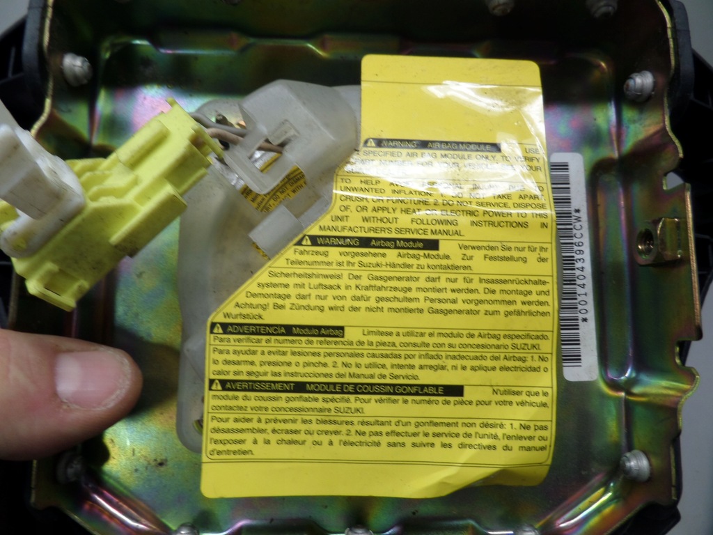 фото №9, Подушка подушка безпеки водія suzuki swift ii 96-04