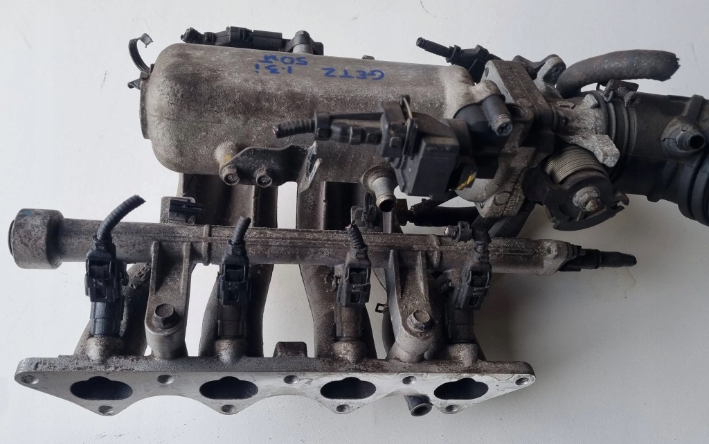 фото №5, Hyundai getz колектор всмоктуючий форсунки 1.3 b