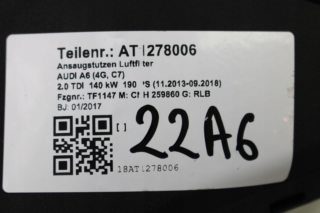 Audi a6 a7 łapak впуск воздуха поперечина 4g0129624l 2.0 tdi двигатель дизель 4g c7 Недорого