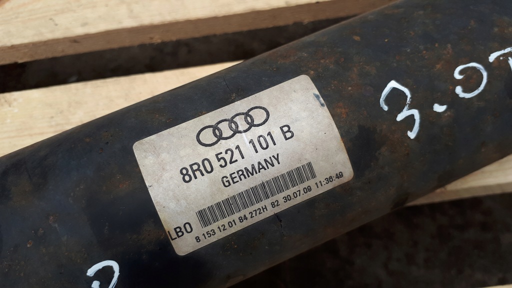 фото №7, Q5 8r wał привідний кардан 3.0 tdi 8r0521101b
