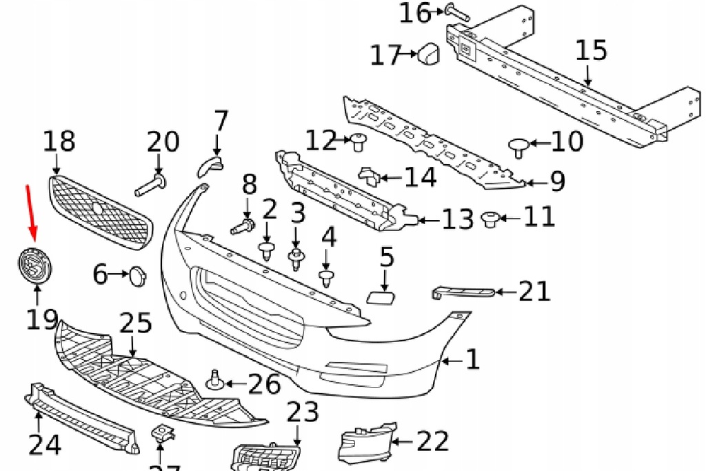 фото №8, Jaguar f-pace x761 эмблема na защита радиатора nowa оригинальная c2d35916