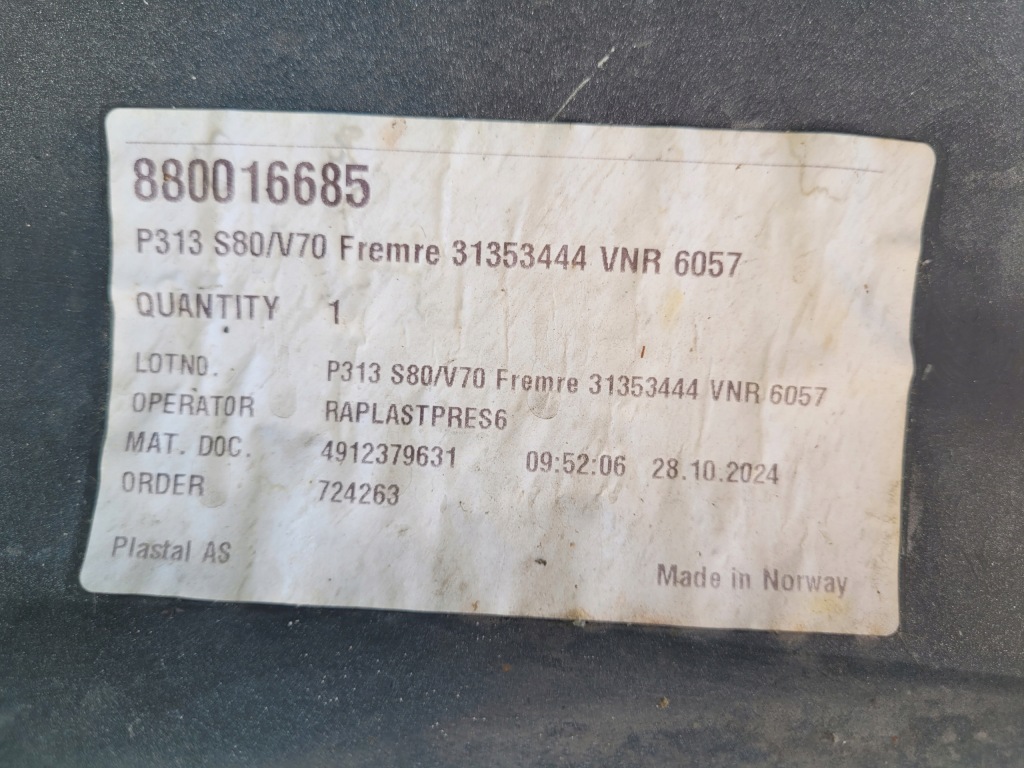 фото №11, Бампер передний перед volvo s80 v70 lift 11-16 31353444