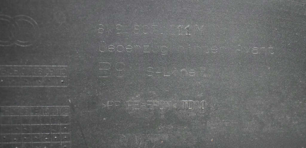 фото №8, Audi a4 s4 b9 8w9 s line бампер задняя задний org kombi + dół + dekor