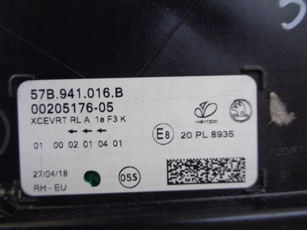 фото №8, Лампа правая фара skoda karoq 57a 17- full led