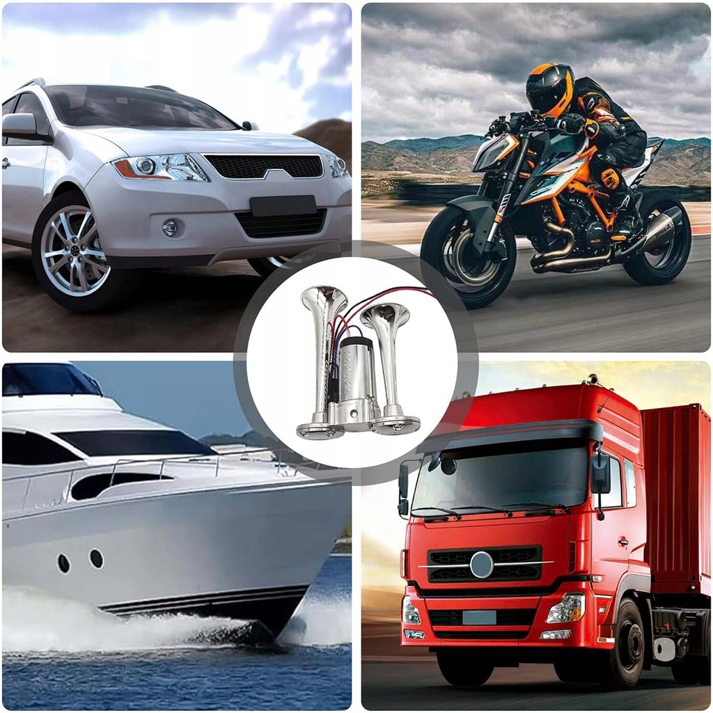 фото №13, 600db dwutonowy гучний клаксон сигнал сигнал