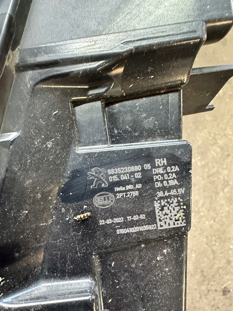 фото №5, Peugeot 308 iii p5 t10 led drl правый w бампер кронштейн