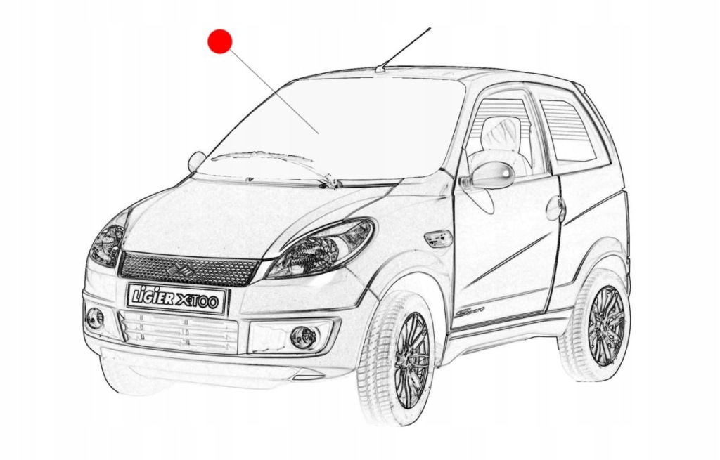 Купить Стекло передняя лобовое ligier xtoo nova ambra