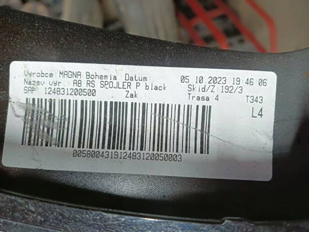 фото №7, M28 skoda octavia iv rs mk4 спойлер бампера передний перед 5e3807061a
