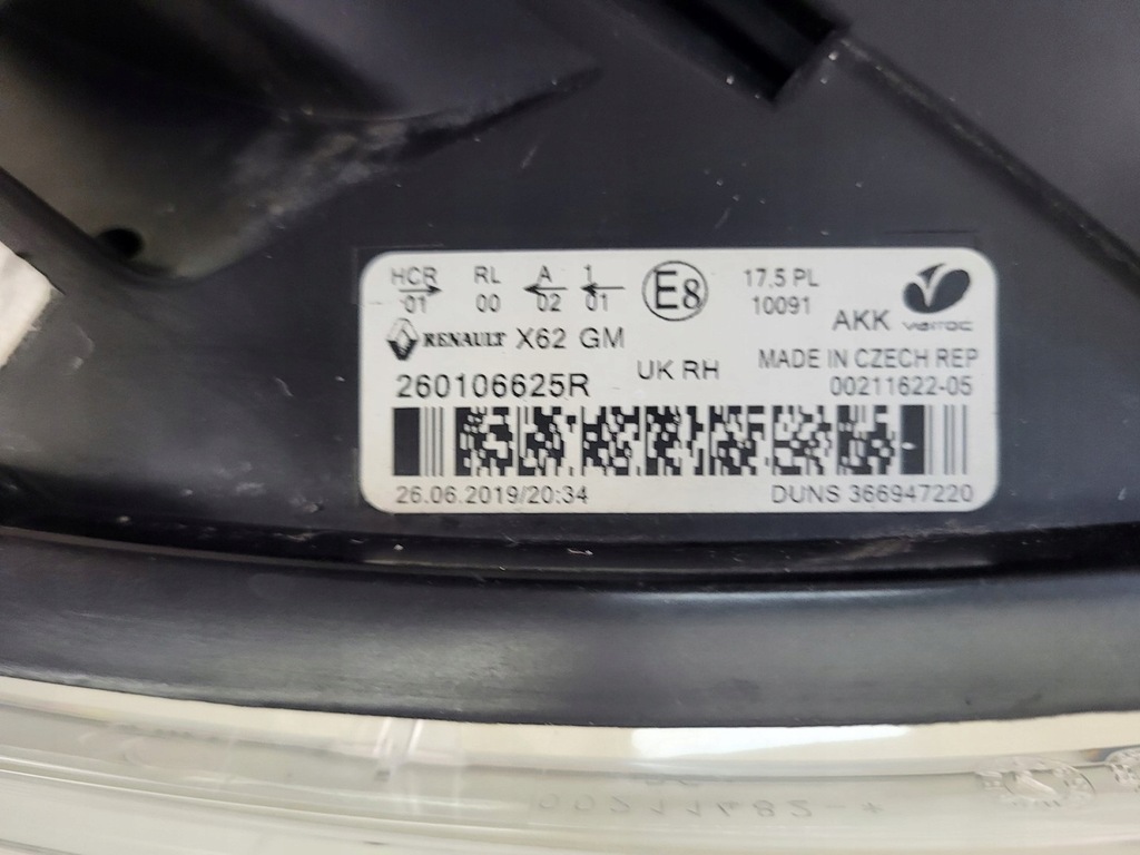 фото №13, Лампа перед лампы фара led opel movano b lift master iii uk ang