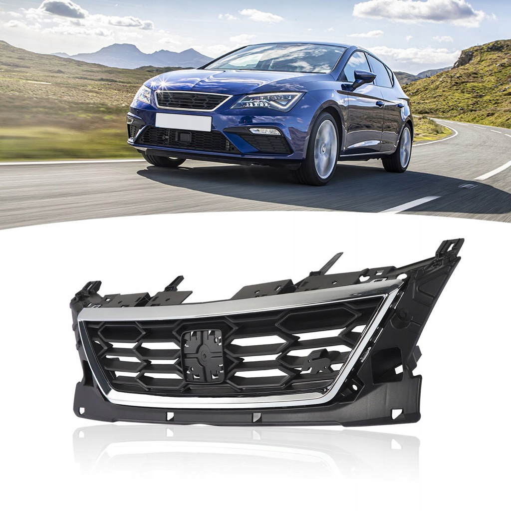 фото №6, Решётка передний бампера с хромированная рамка