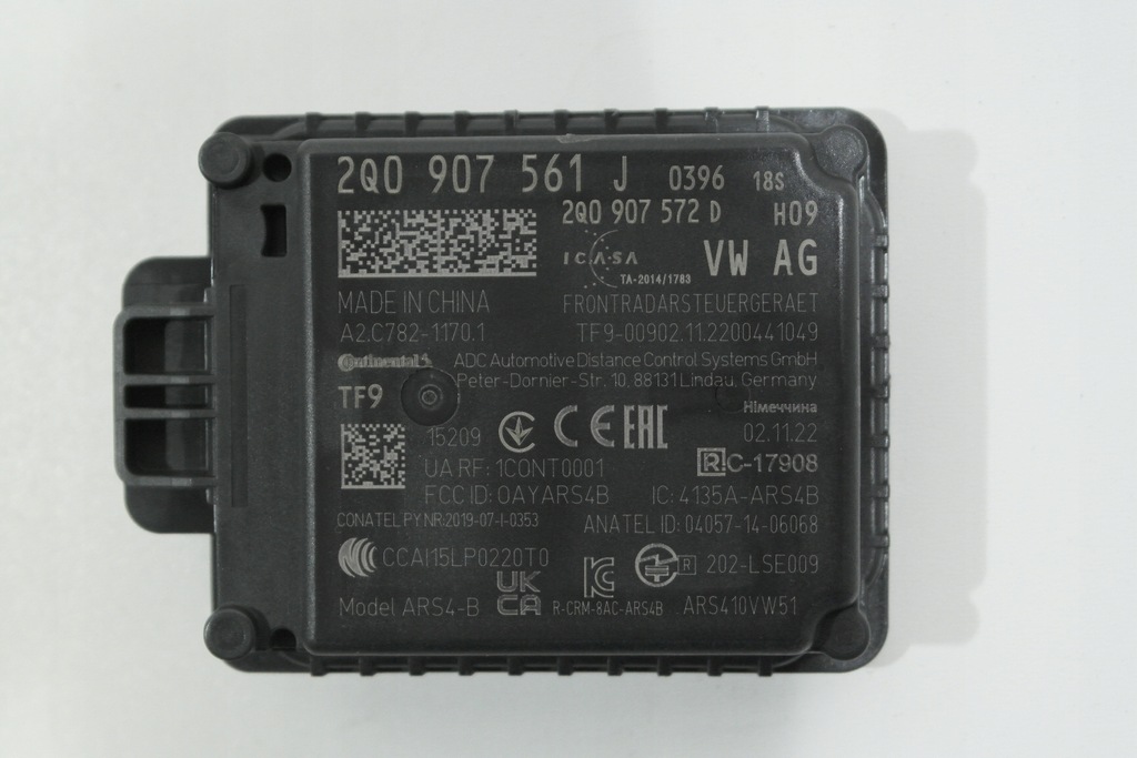 фото №1, Vw audi skoda seat радар distronic 2q0907561j