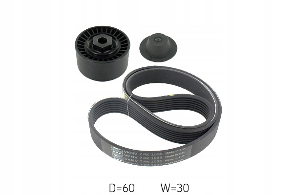 фото №2, Набор ремни многоручейковых с ролики renault clio iii clio iv модуль