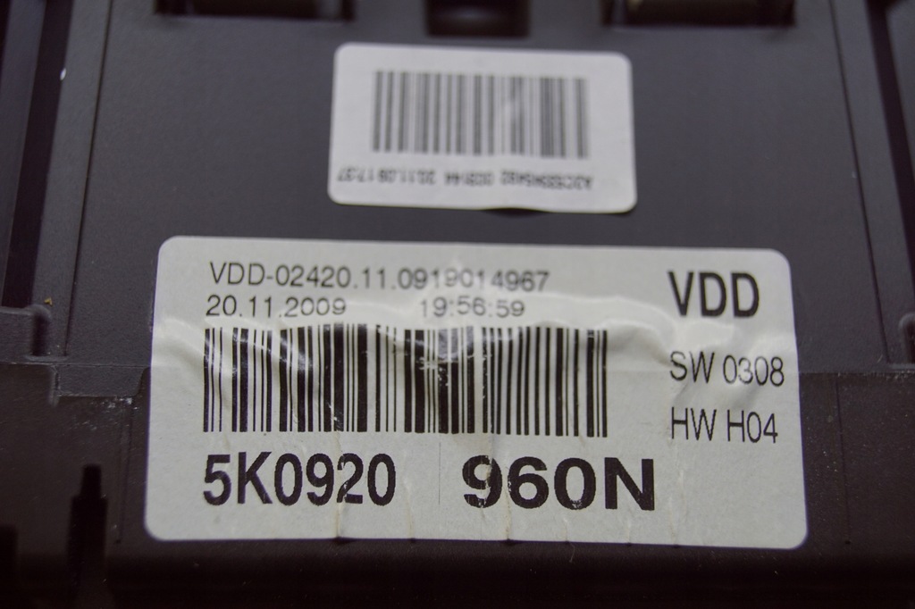 фото №9, Лічильник прилади vw golf vi 5k0920 960n