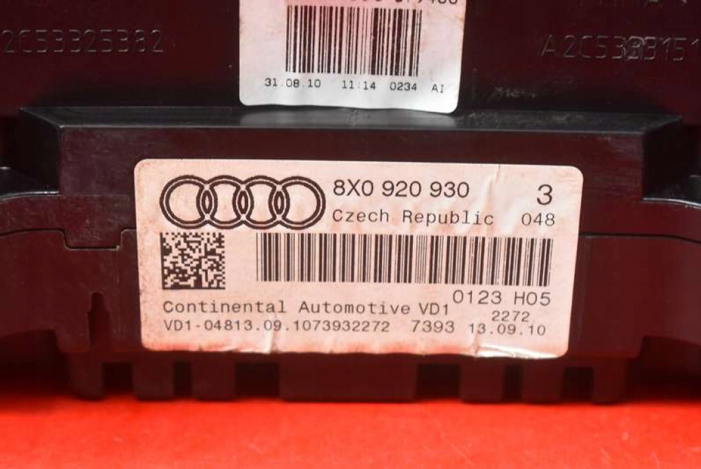 фото №5, Счетчик приборы eu 8x0920930 audi a1 8x 1.2 tfsi 86 km 10-14