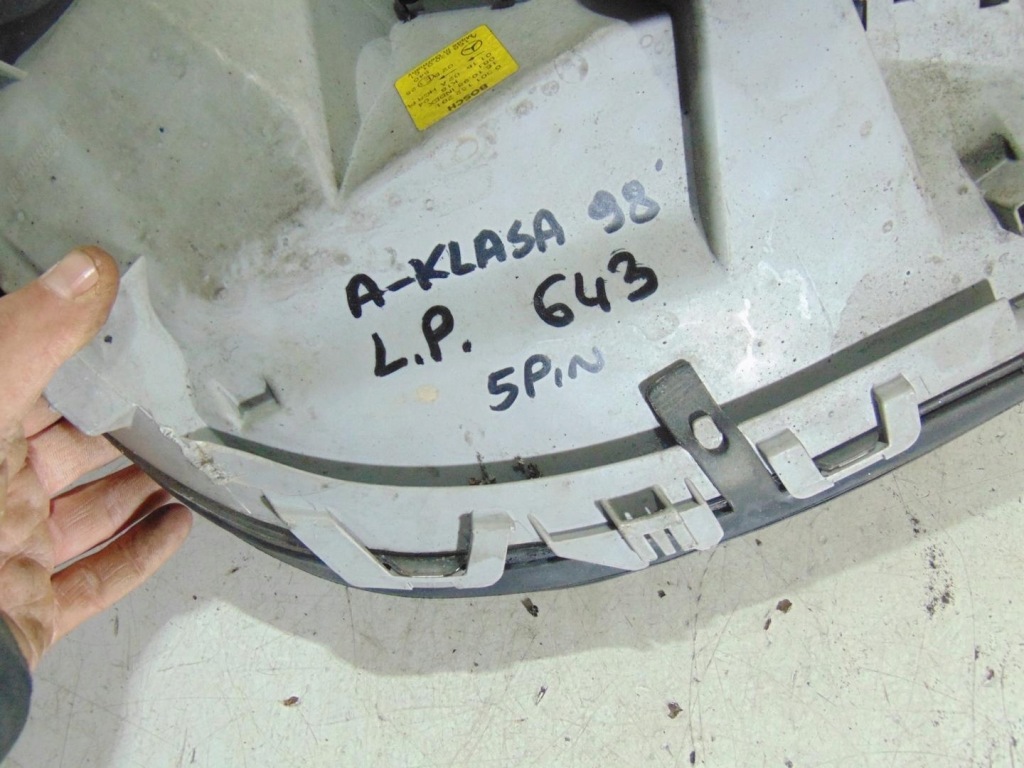 Лампа левый перед 5 pin mercedes w168 a1688200161 с Разборки