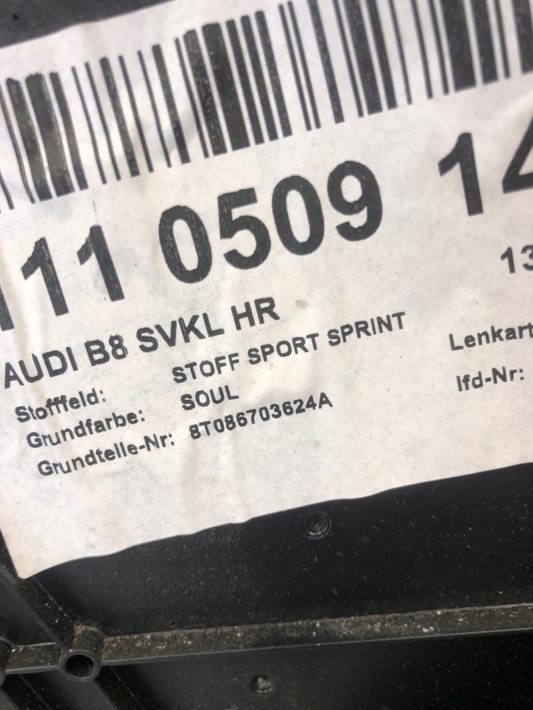 фото №8, Обшивка правый задняя audi a5 coupe s-line