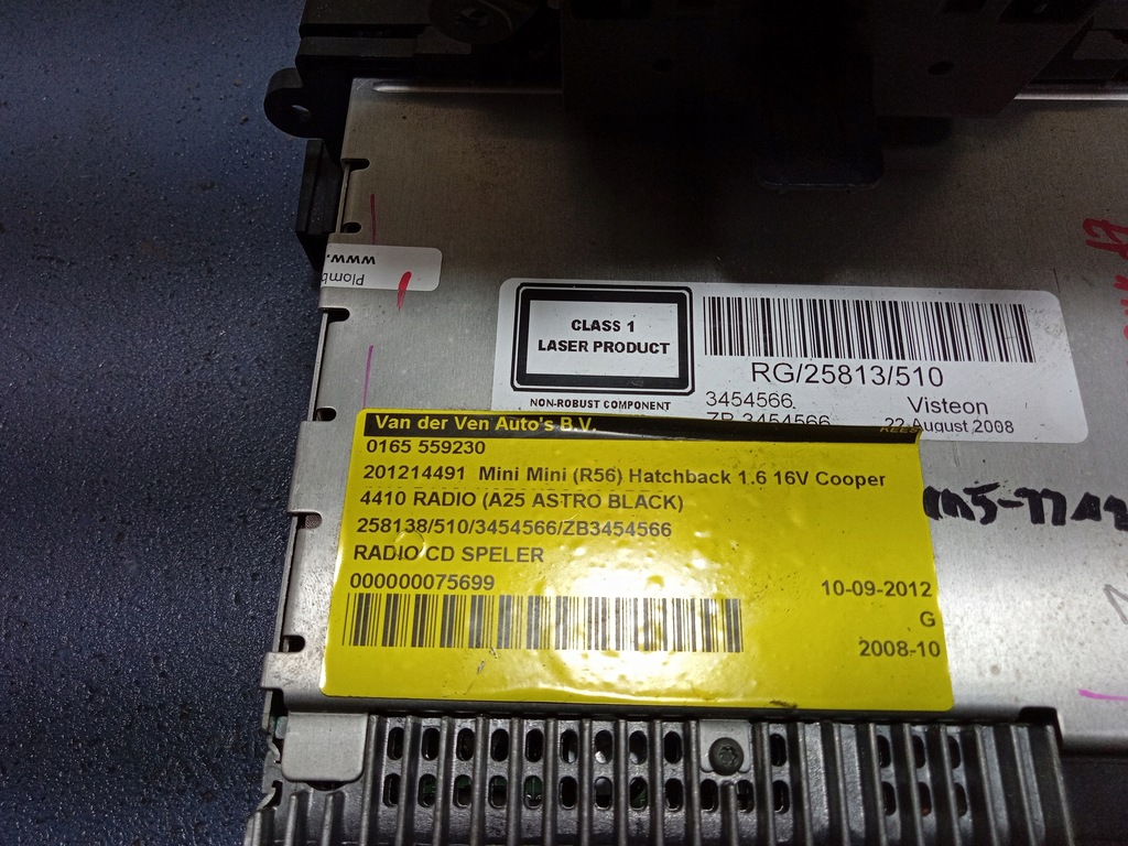 фото №6, Mini r55 r56 r57 радио cd панель 3454566