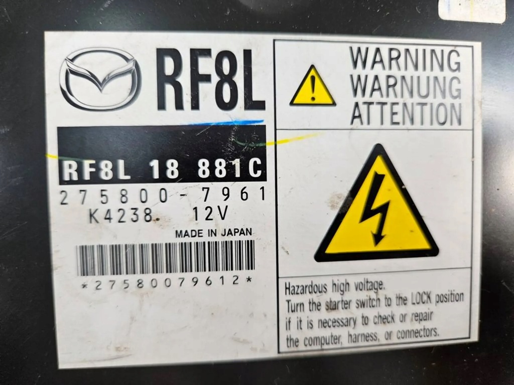 фото №9, Mazda 5 2.0 d блок керування двигуна 275800-7961