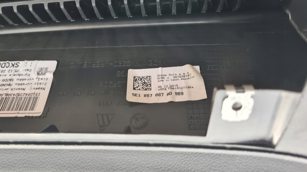 фото №13, Skoda octavia iii 3 12-17r приборная панель приборная подушки безопасности приборная панель 5e1857007ad