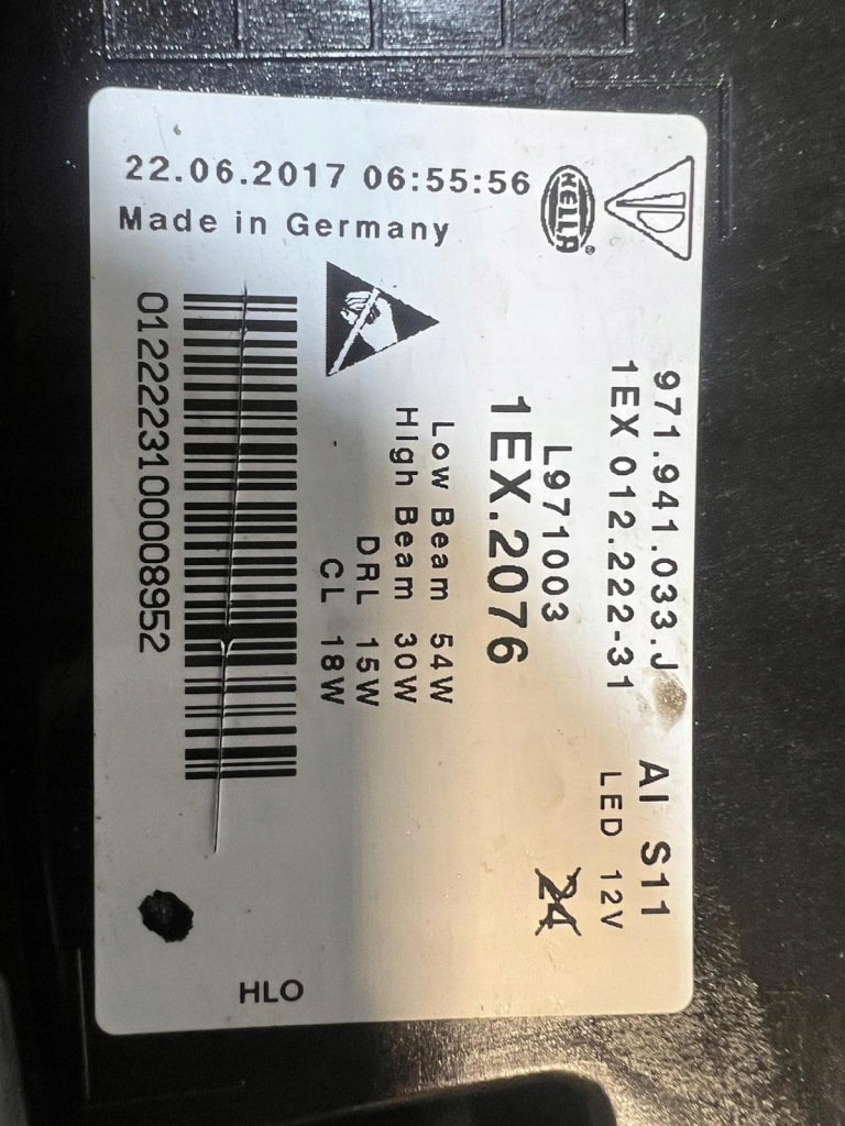 фото №16, Porsche panamera 971 full led сріблястий лампа ліва права