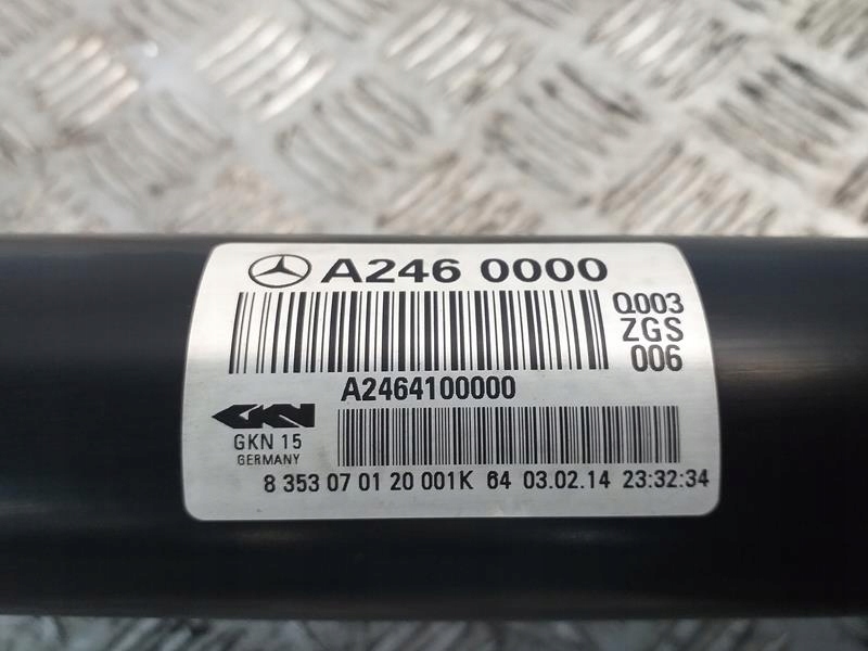 фото №5, Wał приводной 4matic mercedes gla 2.2 cdi