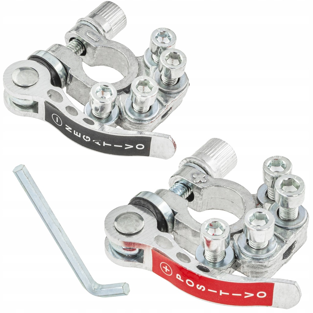 фото №15, 2x быстрые соединитель клемма суппорт соединитель аккумулятор 6v / 12v / 24v plus минус