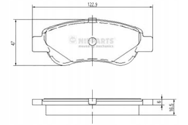 фото №1, Nipparts тормозные колодки тормозные citroen c1 1.0 toyota ay