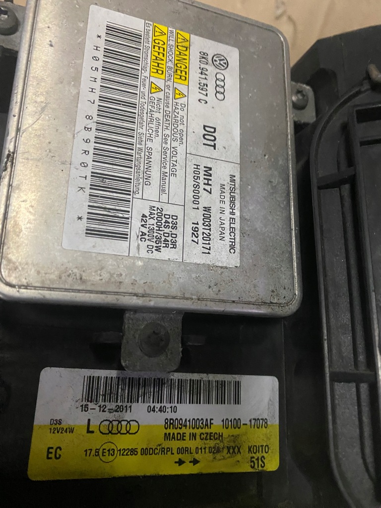 фото №8, Лампи перед+ напрямні audi q5 bi ксенон 8r0941003af/8r0941004af europa