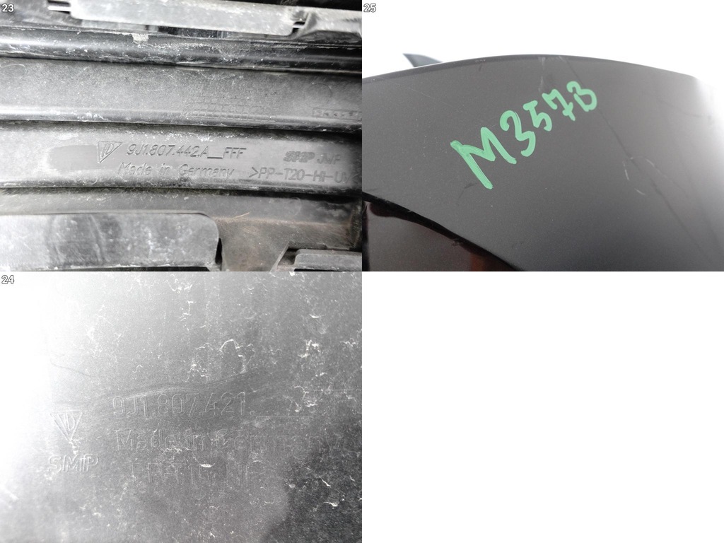 фото №12, Porsche taycan 9j1 19-24 бампер спойлер дифузор задня 6xpdc