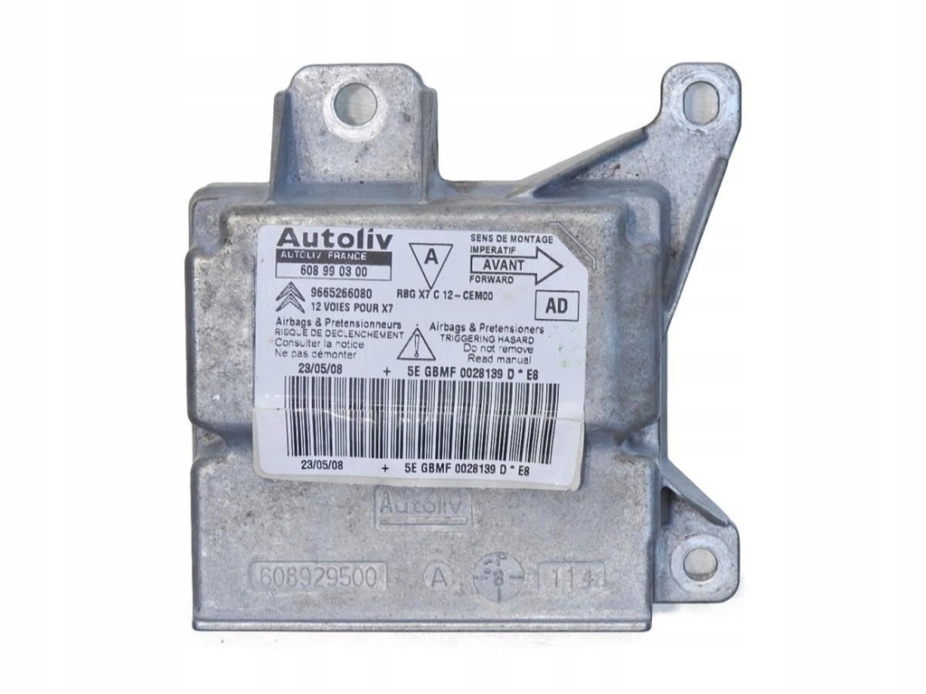 фото №1, Датчик air bag подушка безопасности citroen c5 iii 9665266080