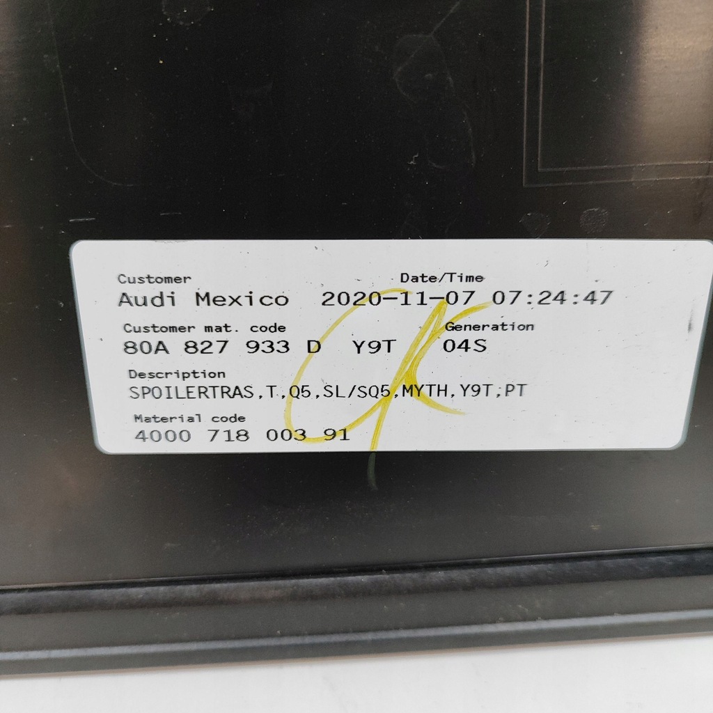 фото №7, Audi q5 sq5 2021 спойлер кришки задній / багажника