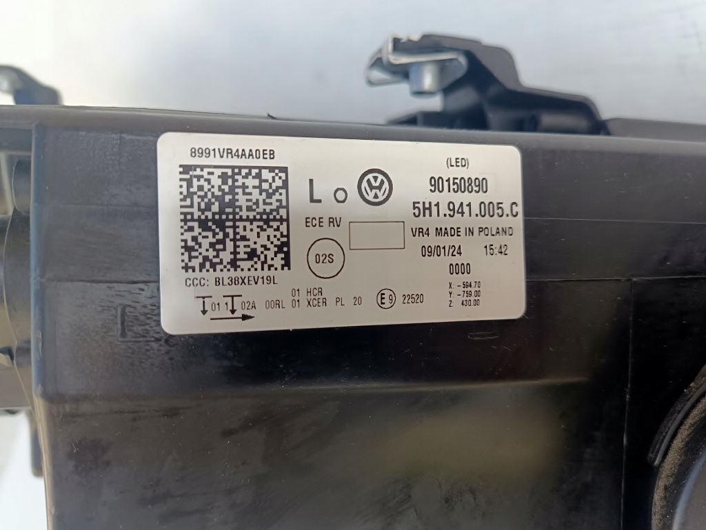 фото №9, Vw golf viii 8 лампа full led передняя левая перед 5h1941005c