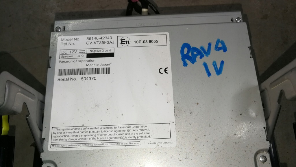 фото №6, Радіо навігація модуль антена 86140-42340 toyota rav-4 iv 13-19