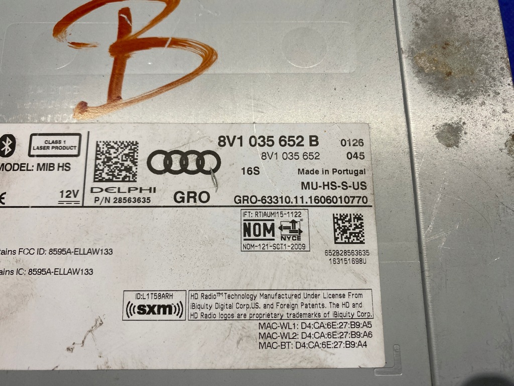 фото №8, Audi s3 8v a3 зчитувач навігації мультимедіа mmi gps блок 8v1035652b