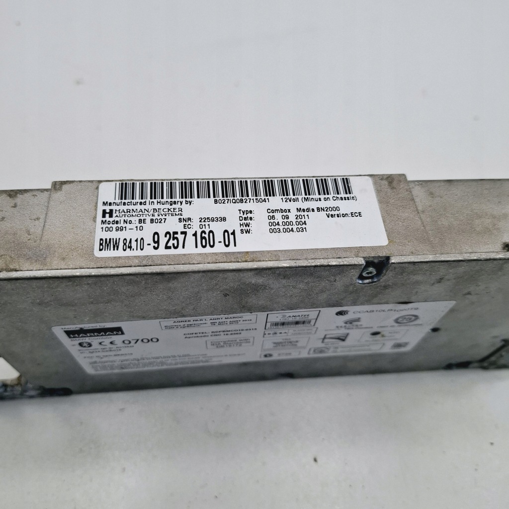 2011 mini one - cooper r57 модуль bluetooth 9257160 Цена